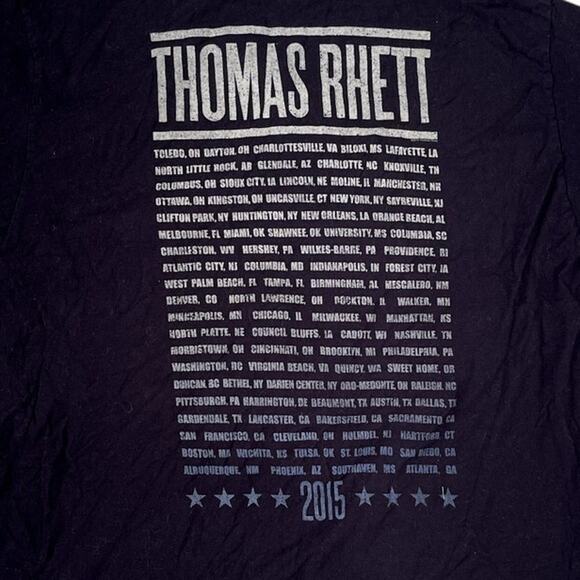 Thomas Rhett Tour 2015 T-Shirt Size XL Graphic Black - Picture 3 of 4